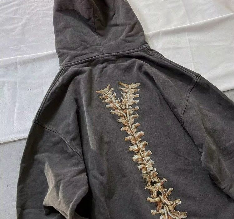 Japanese Brand Kihara x Asai Punk Zip Up Hoodie Gothic Style Skeleton Size US L / EU 52-54 / 3 - 2 Thumbnail