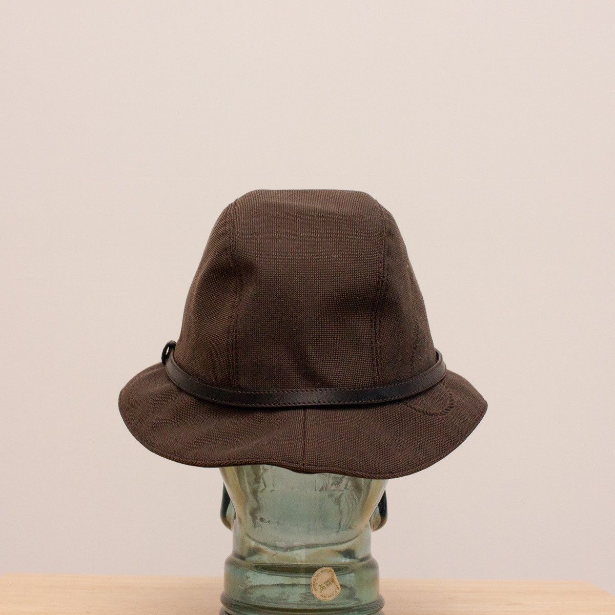 Prada 670$ Prada Natural Canvas Embroidered Logo Bucket Hat XL Size ONE SIZE - 5 Thumbnail