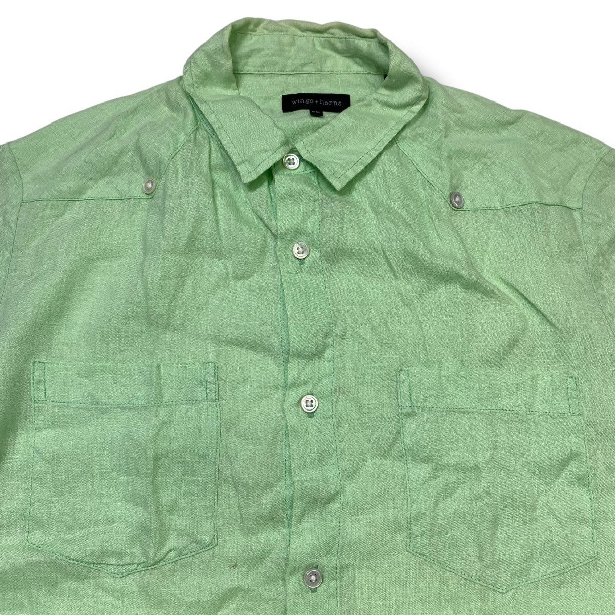 Wings + Horns Wings + Horns linen 4 pocket shirt Size US M / EU 48-50 / 2 - 4 Thumbnail
