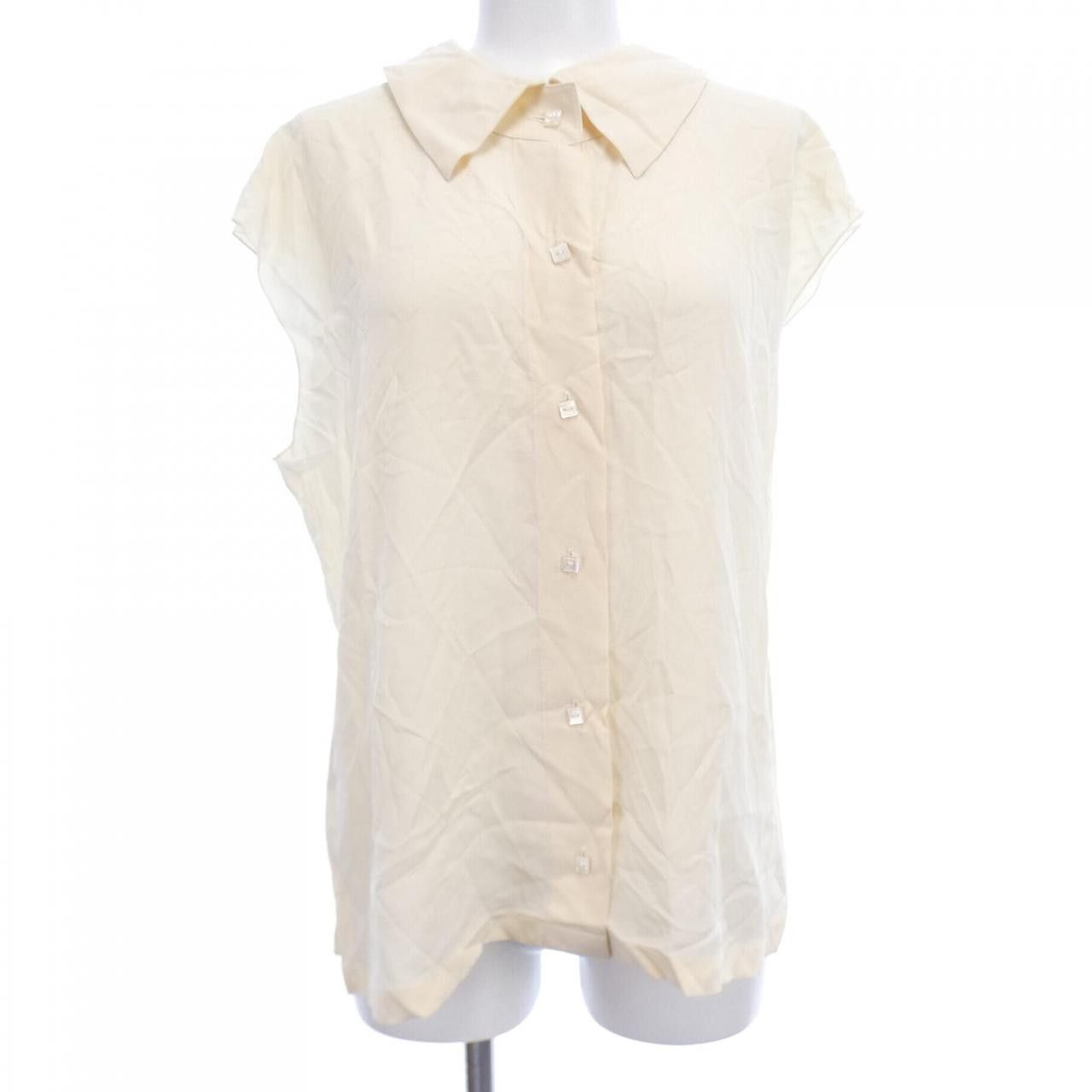Chanel Chanel Chanel Silk Short Sleeve Shirt Textile Tops P15804V0697300S DUTY FREE for USA Size ONE SIZE - 1 Thumbnail