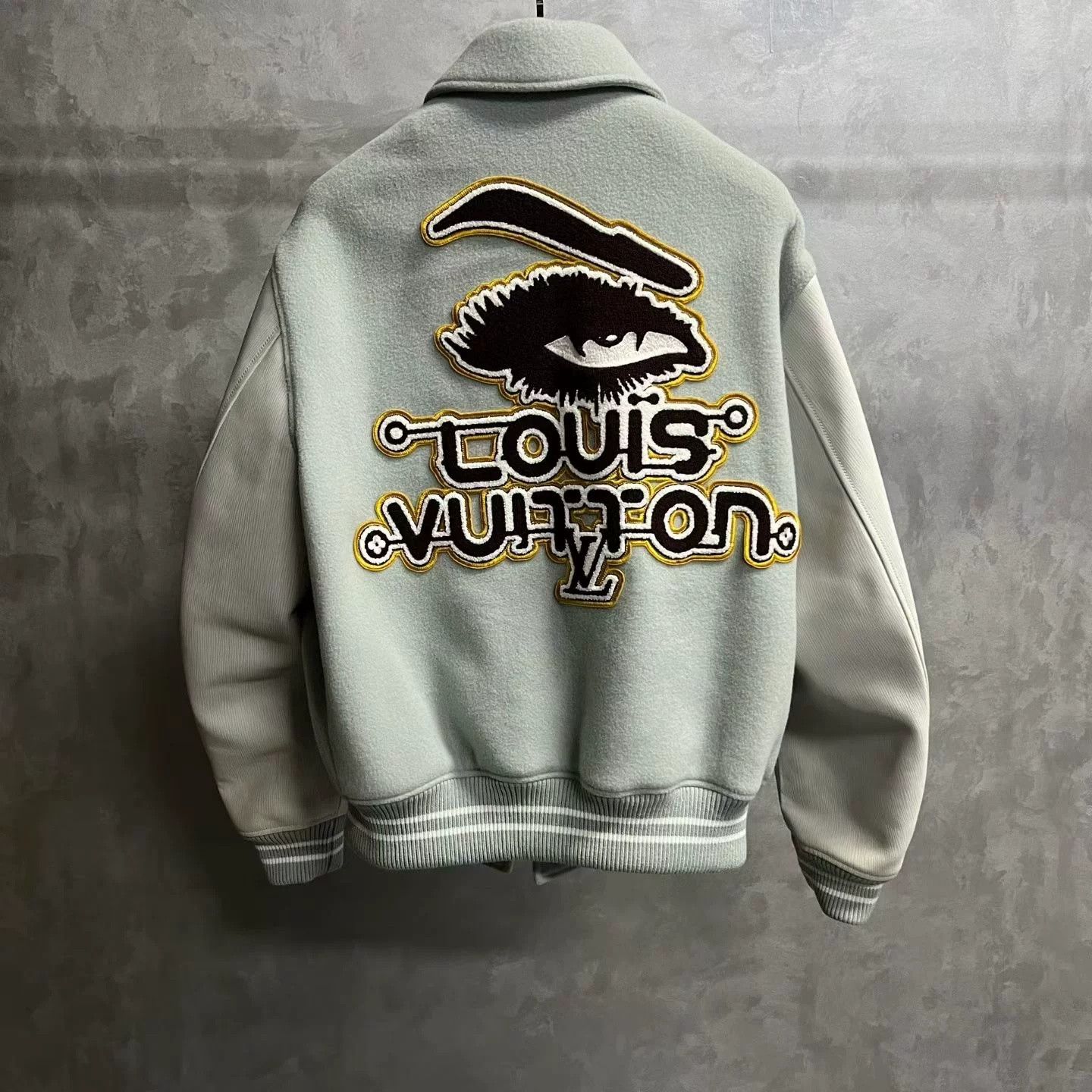 Louis Vuitton Louis Vuitton Green Demon Eye Baseball Jacket Size US L / EU 52-54 / 3 - 5 Thumbnail