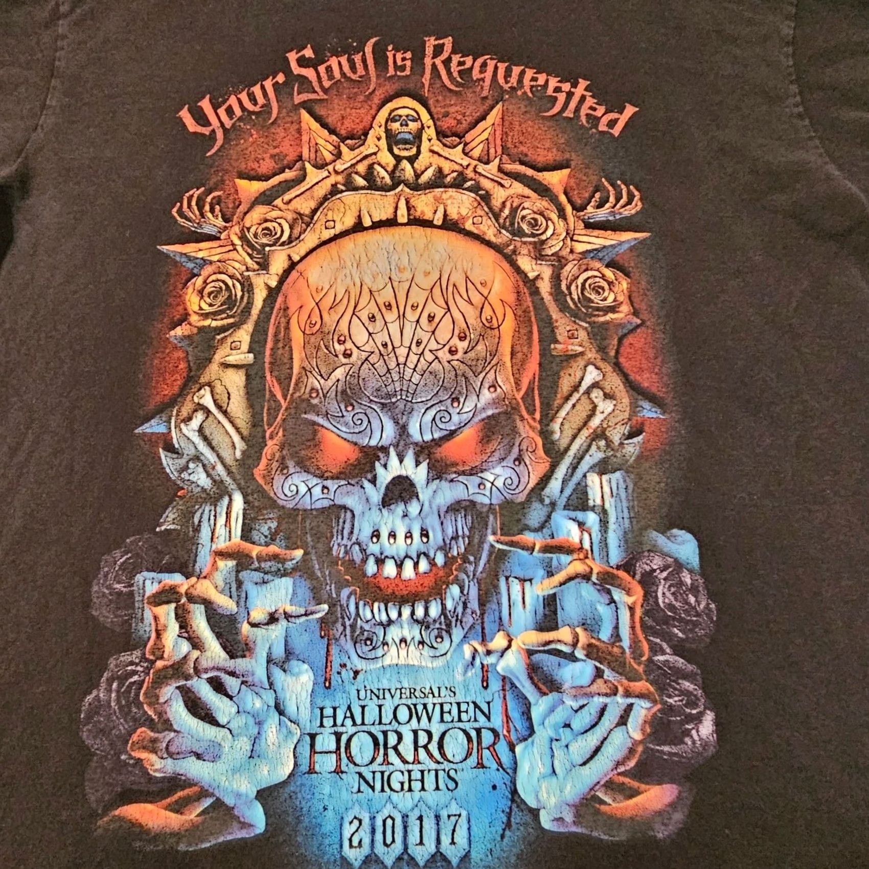 Vintage Halloween Horror Nights 2017 Shirt Universal Studios Epic Large Black Mens Size US L / EU 52-54 / 3 - 3 Thumbnail