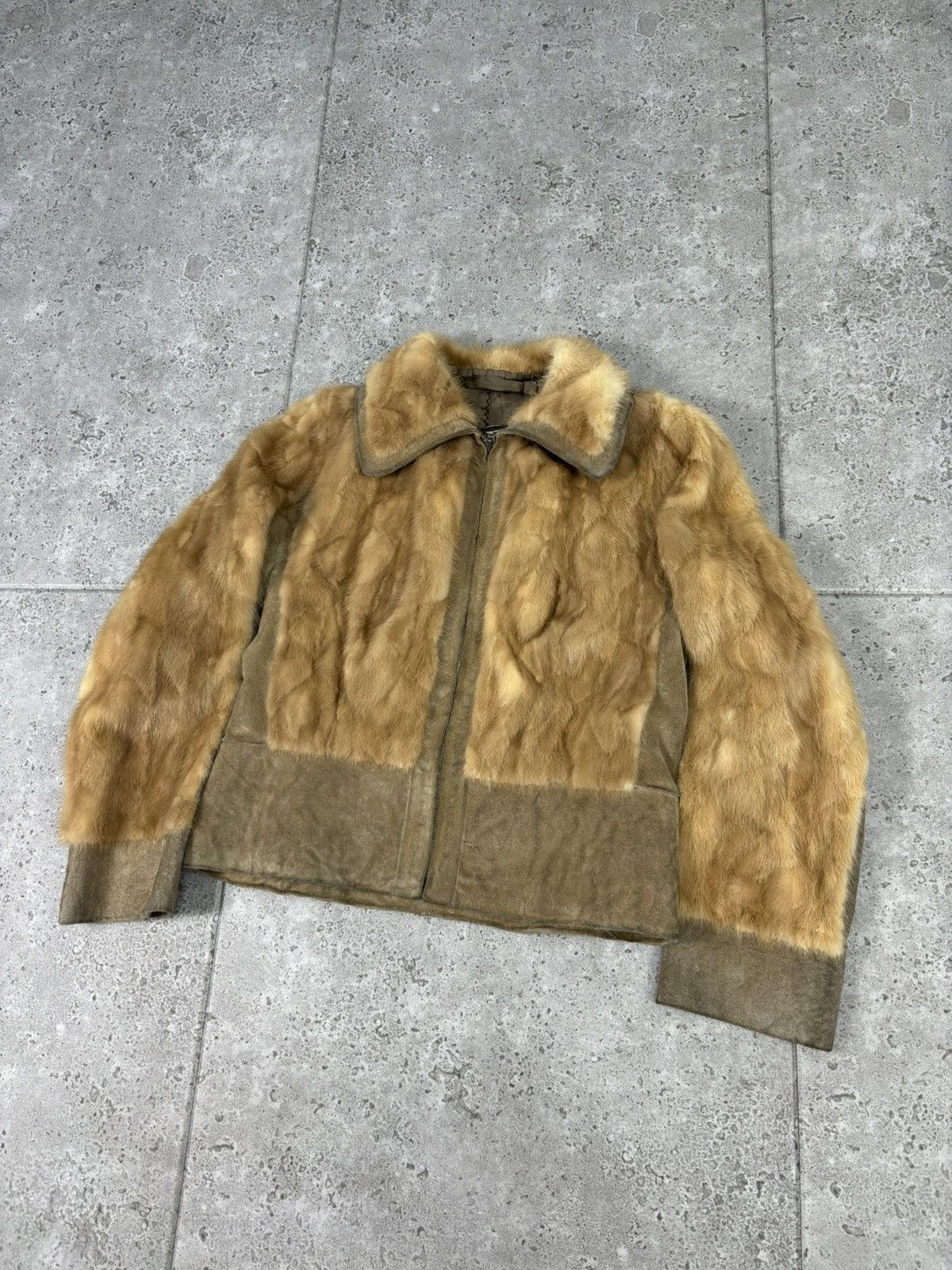 If Six Was Nine × Japanese Brand Japanese Bomber Jacket Real Fur/Leather Style Y2K Cropped Size US S / EU 44-46 / 1 - 1 Thumbnail
