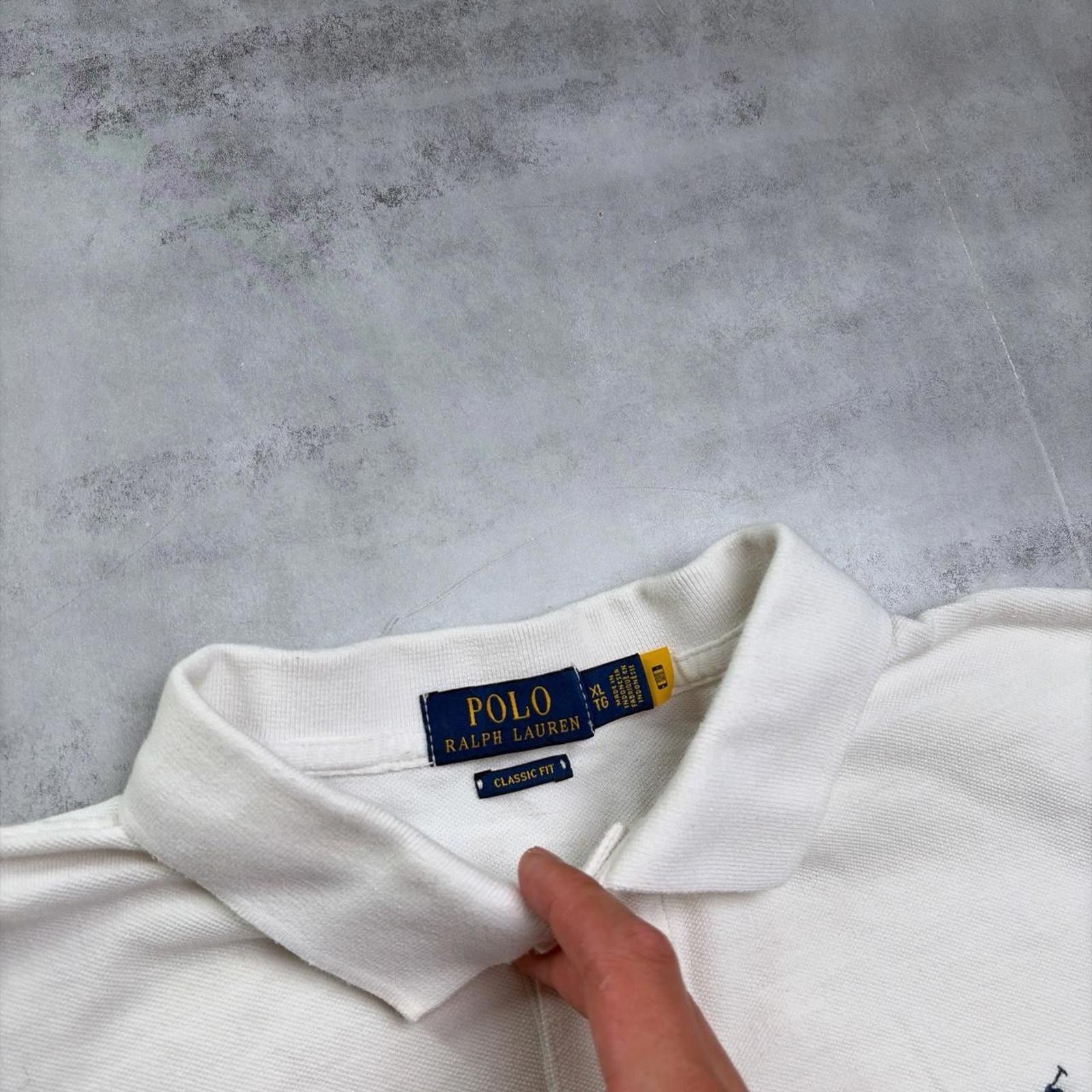 Polo Ralph Lauren Y2K White Polo Ralph Lauren Polo Shirt Size US XL / EU 56 / 4 - 5 Thumbnail