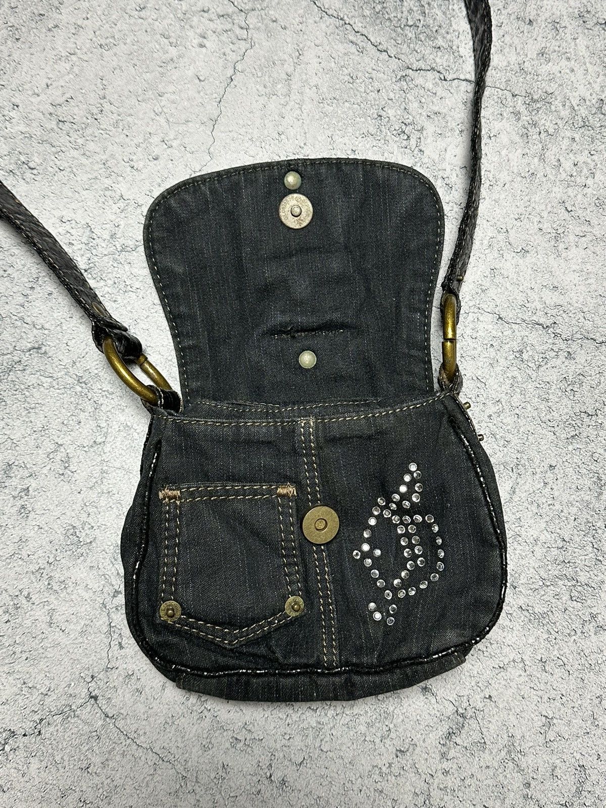 Guess Vintage Guess Y2K Denim Shoulder Crossbody Mini Bag Size ONE SIZE - 5 Thumbnail
