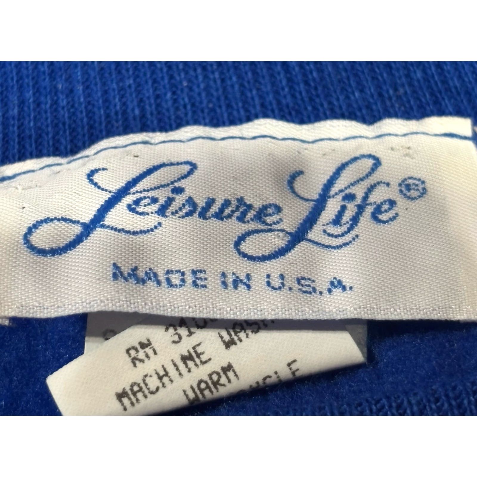 Vintage VINTAGE Leisure Life Sleep Shirt Nightgown Womens Medium Blue Dog Pocket Crewneck Long Sleeve Pullover Acrylic USA Size M / US 6-8 / IT 42-44 - 7 Thumbnail