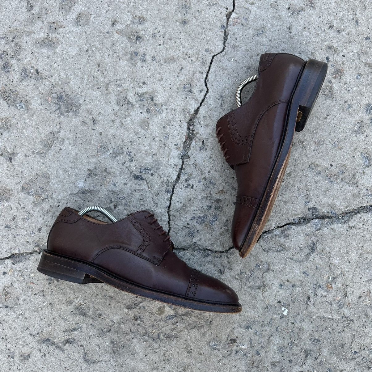 Leather Vintage Man’s Van Lier grandstands Leather Shoes Size 8 Size US 9 / EU 42 - 4 Thumbnail