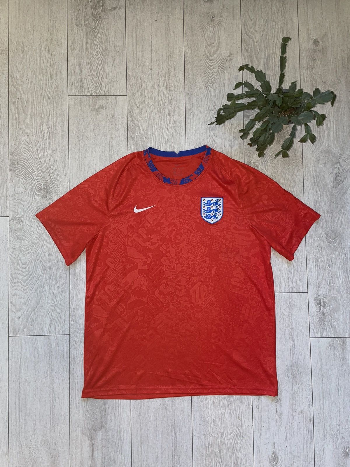 Nike × Vintage T-Shirt Nike England National Team Vintage Soccer Jersey Size US XXL / EU 58 / 5 - 1 Thumbnail