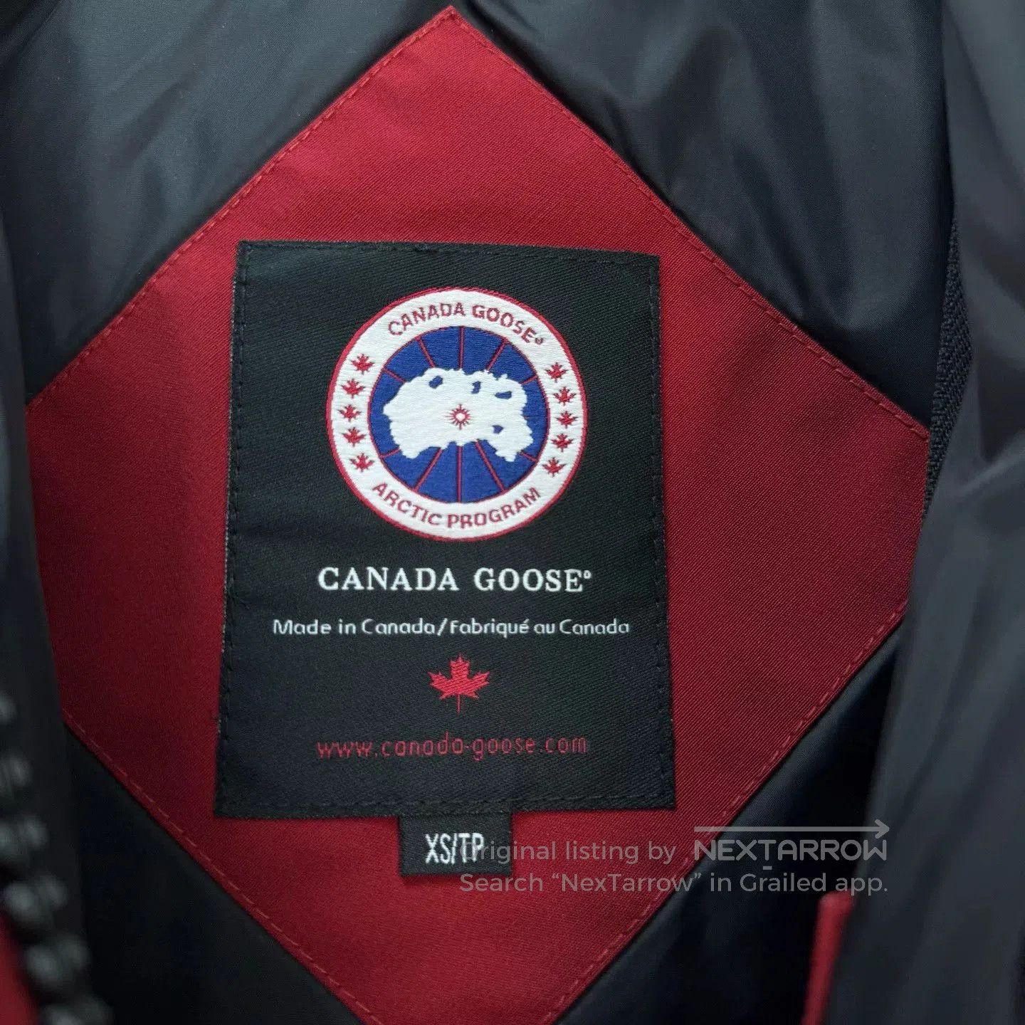 Canada Goose Canada Goose Red Mid-Length Hooded Down Jacket. Size XS / US 0-2 / IT 36-38 - 6 Thumbnail