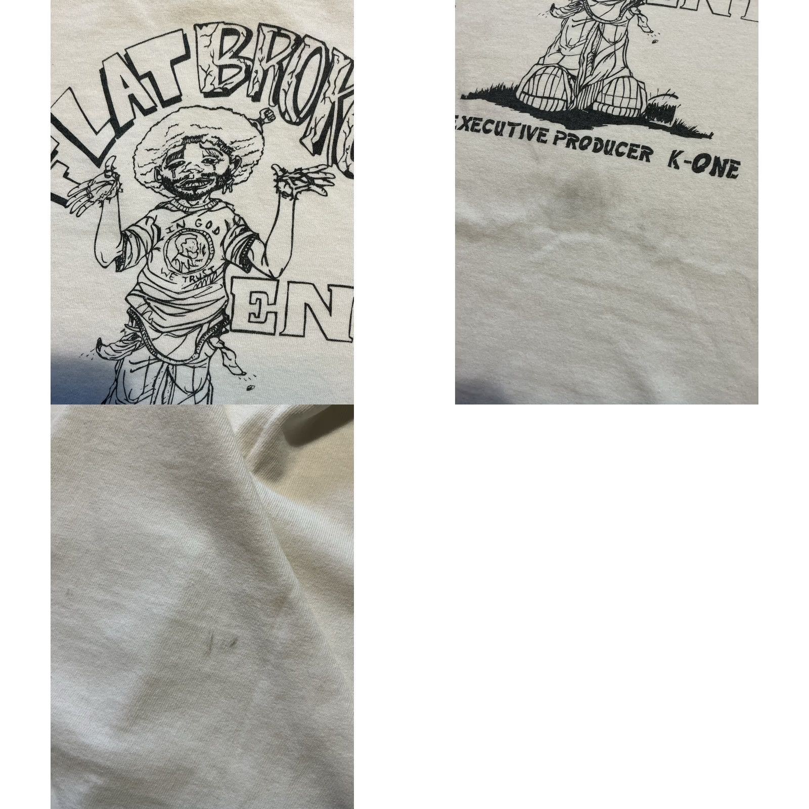 Vintage VINTAGE 1998 O.F.T.B. Flat Broke Entertainment Hip Hop Rap Graphic T-Shirt Sz. L Mens Size US L / EU 52-54 / 3 - 9 Thumbnail