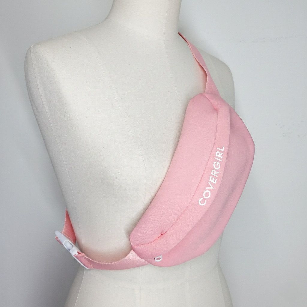 Other Cover Girl Belt Bag Pink Neoprene Clip On Zipper Pocket Pouc Size ONE SIZE - 3 Thumbnail