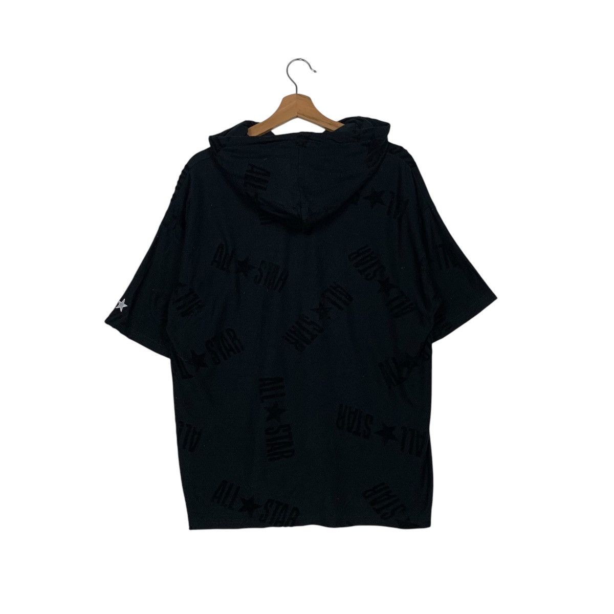 Converse CONVERSE All Star AllOver Logo Short Sleeve Hoodie #1618-C72 Size US L / EU 52-54 / 3 - 9 Thumbnail