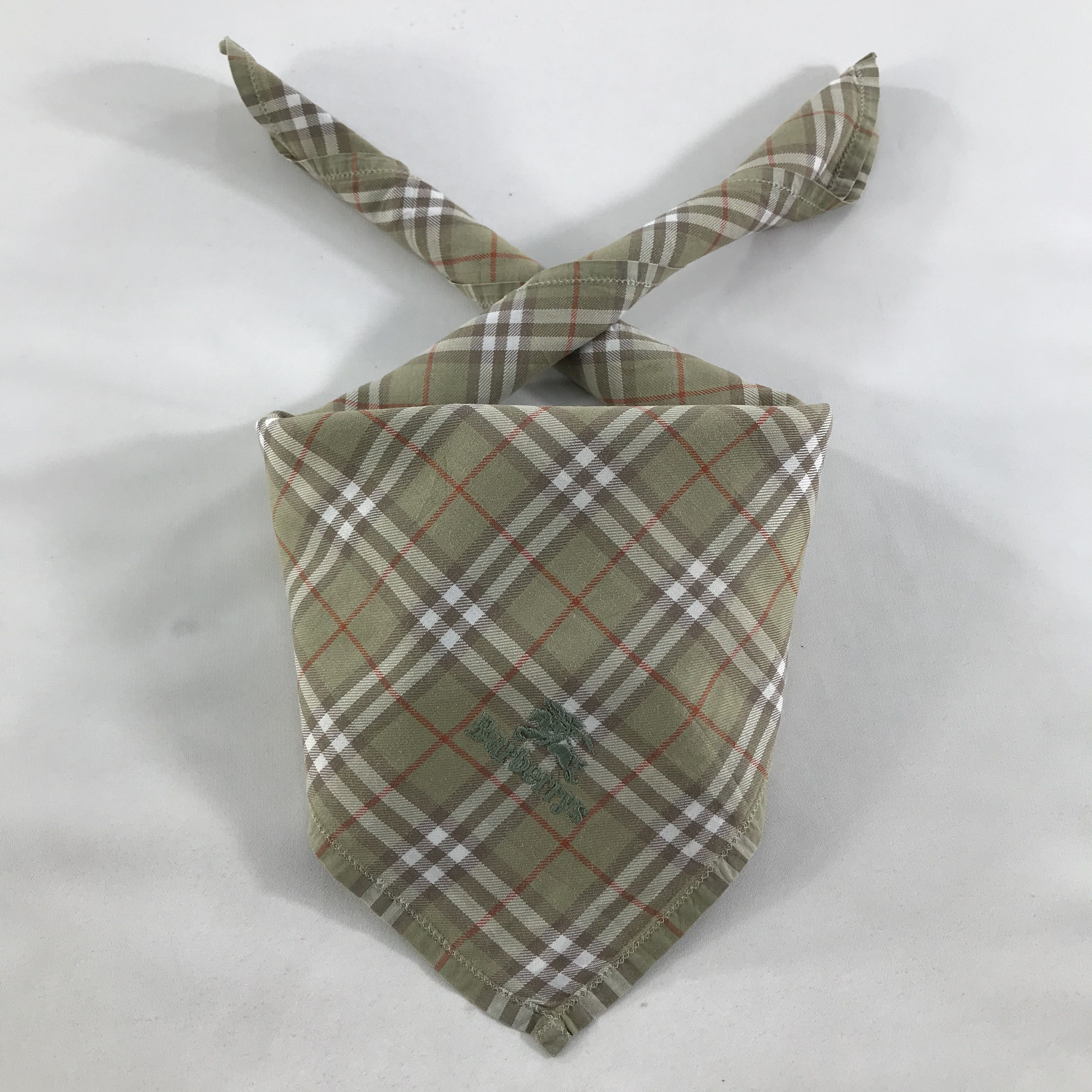 Burberry × Vintage Burberry Bandana / Handkerchief / Neckerchief - S1359 Size ONE SIZE - 3 Thumbnail