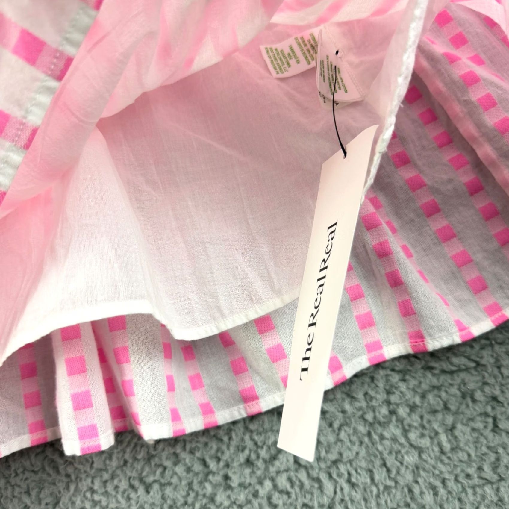 Lilly Pulitzer Lilly Pulitzer Maybella Dress 0 Pink Gingham Tiered Midi Sleeveless Womens Size XS / US 0-2 / IT 36-38 - 4 Thumbnail