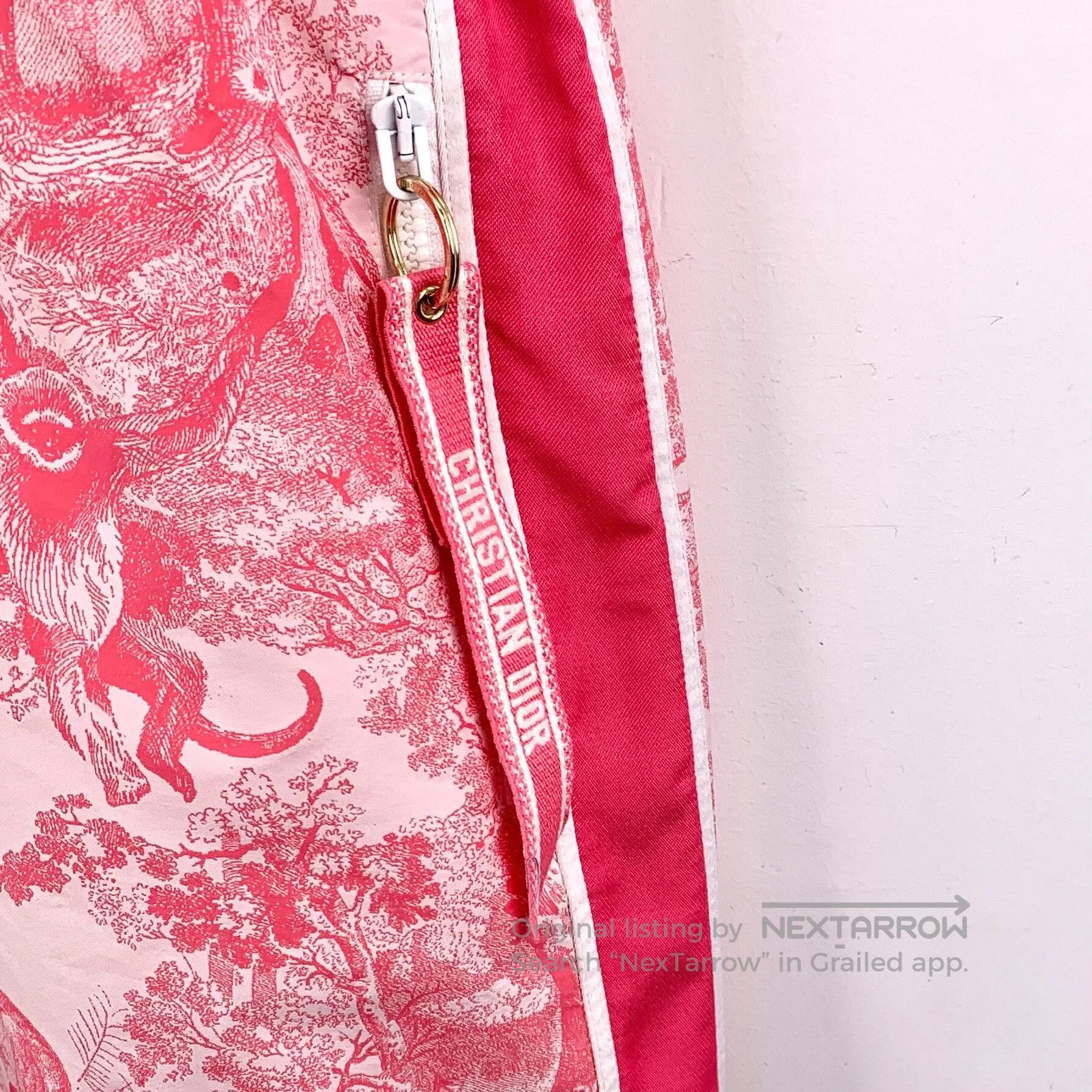 Dior Dior Pink Animal Jungle Print Hooded Dress. Size XS / US 0-2 / IT 36-38 - 4 Thumbnail