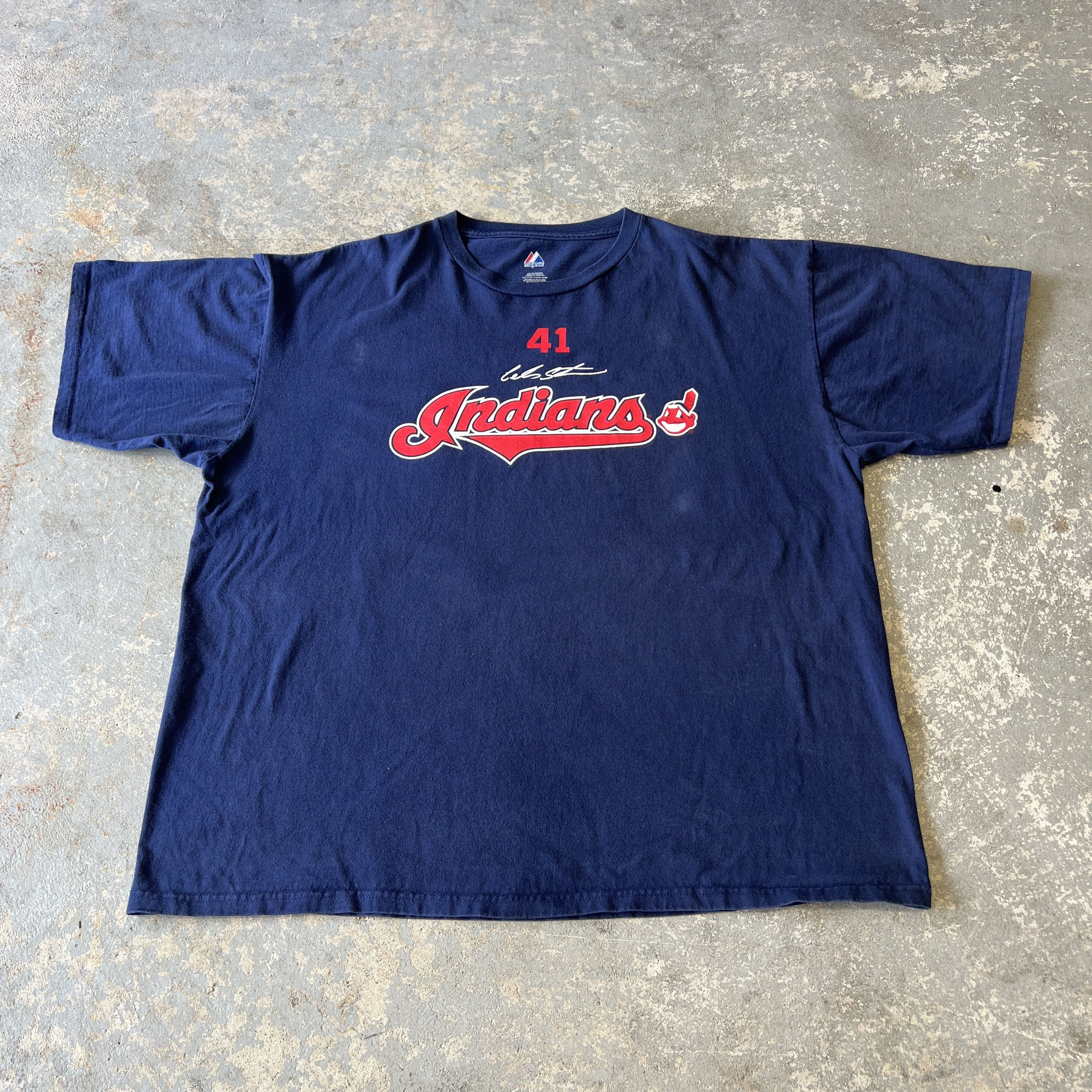 Majestic Vintage Cleveland Santana #41 Baseball Jersey T-Shirt Size US XXL / EU 58 / 5 - 1 Thumbnail