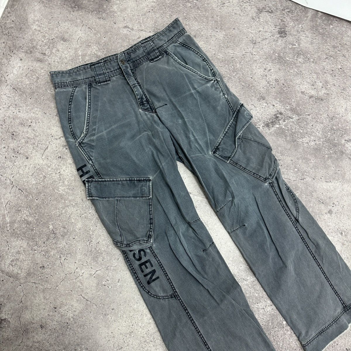 Helly Hansen Vintage 90s Helly Hansen Cargo washed distressed jeans y2k Size US 33 - 5 Thumbnail