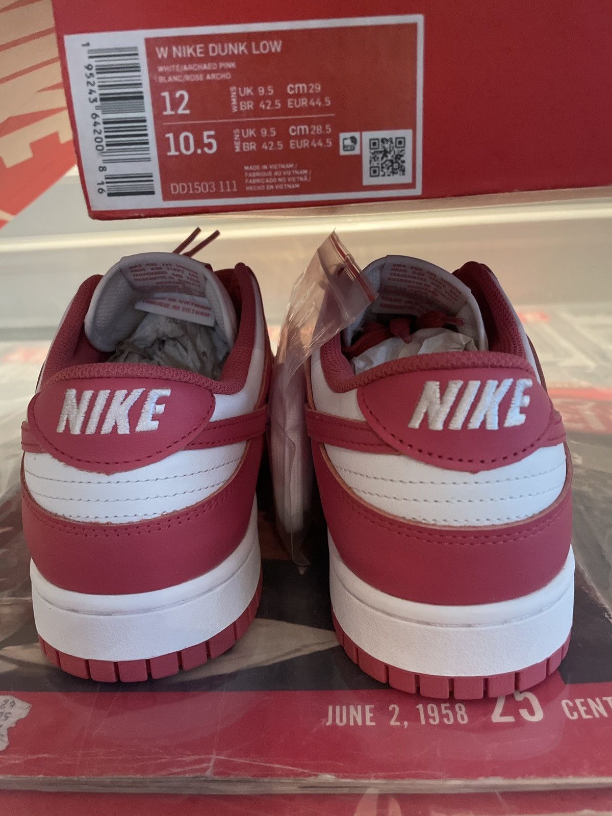 Nike Nike Dunk Low Archaeo Pink (Womans) Size US 12 / EU 45 - 8 Thumbnail