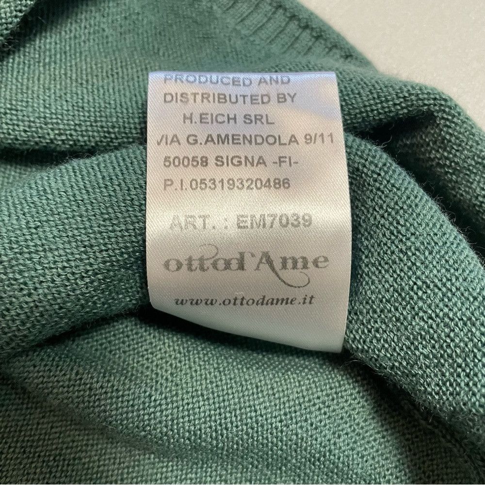 Other Ottod'Ame Wool Blend Long Sleeve Sea Green Sweater Made In Size S / US 4 / IT 40 - 9 Thumbnail