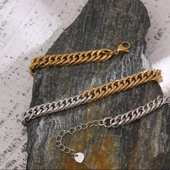 Other Double Color 316L Stainless Steel Chain Necklace Size ONE SIZE - 3 Thumbnail