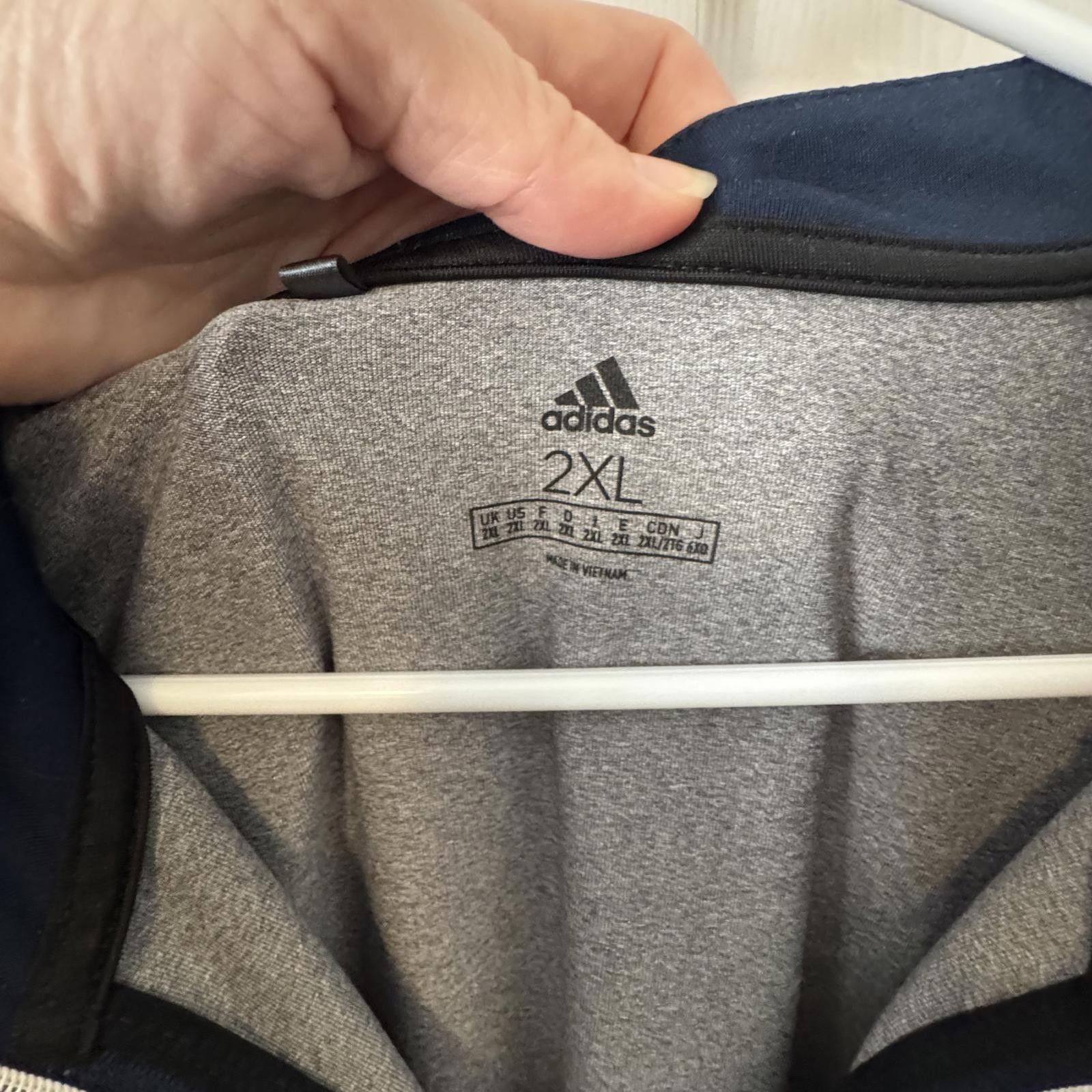Adidas Adidas Men's 2XL Quarter Zip Pullover Sweatshirt Size US XXL / EU 58 / 5 - 3 Thumbnail
