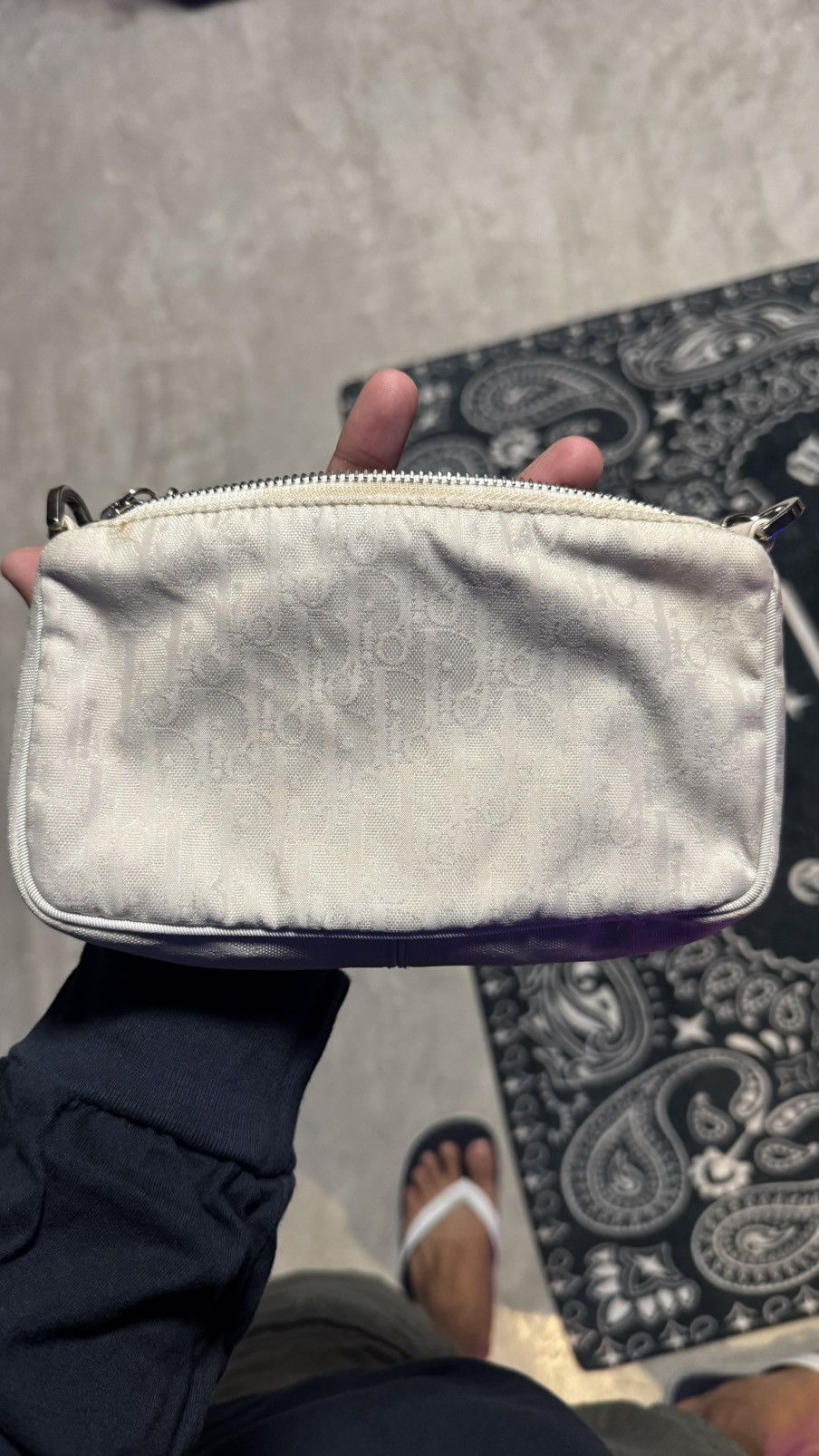 Dior Christian Dior Trotter Charm SmallHandbag PouchWhite Vintage Size ONE SIZE - 20 Thumbnail