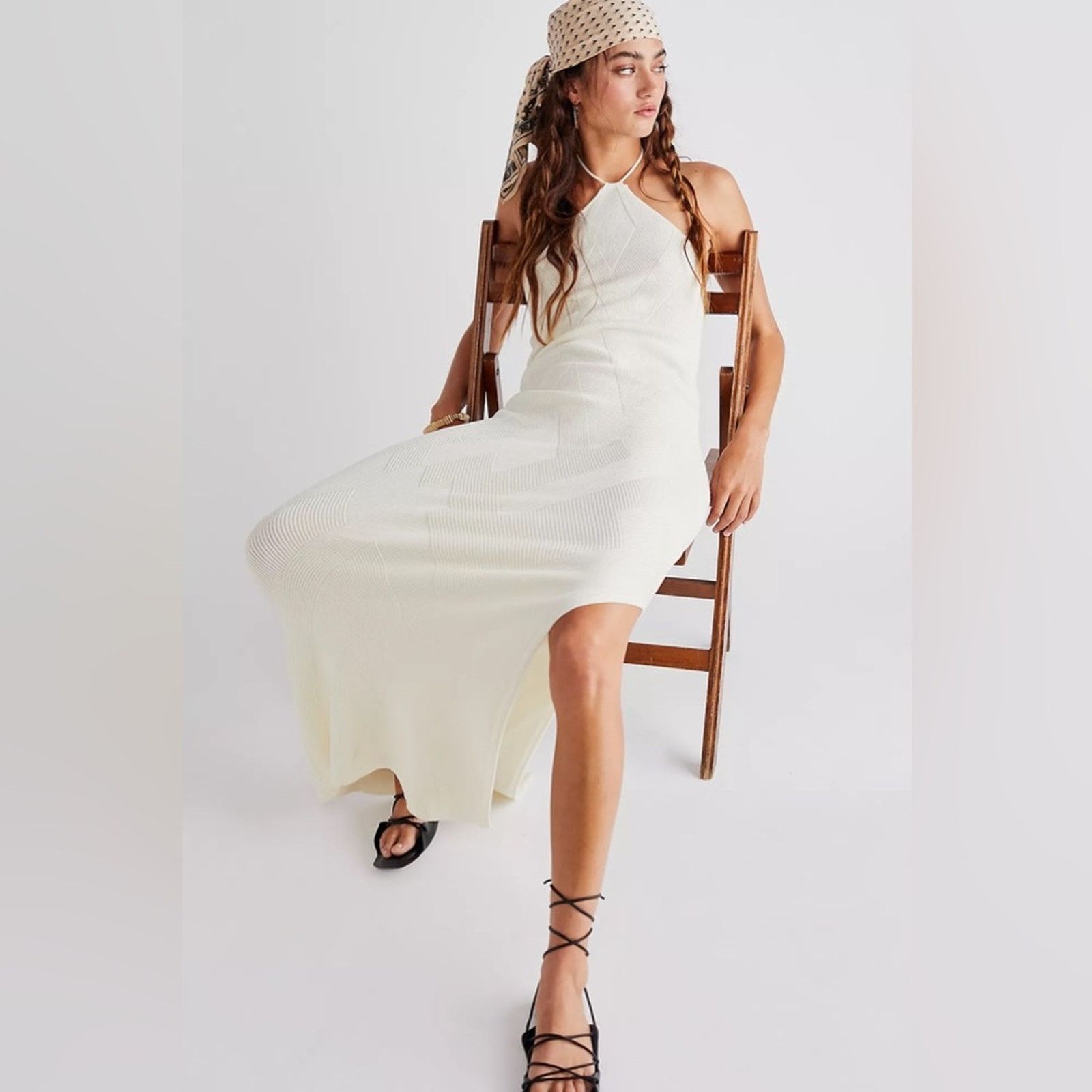 Free People 🎉LAST PIECE🎉FREE PEOPLE Kristy Sweater Maxi Dress Size XL / US 12-14 / IT 48-50 - 1 Thumbnail