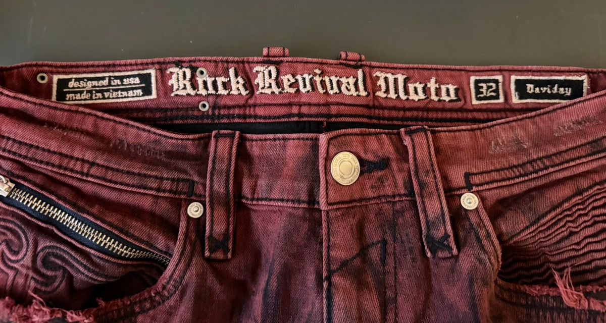 Rock Revival Men’s Rock Revival Moto Jeans-Red Size US 32 / EU 48 - 14 Thumbnail
