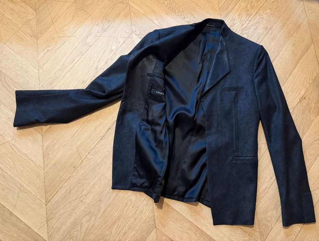 Versace Dark grey fashion blazer Size 48R - 4 Thumbnail