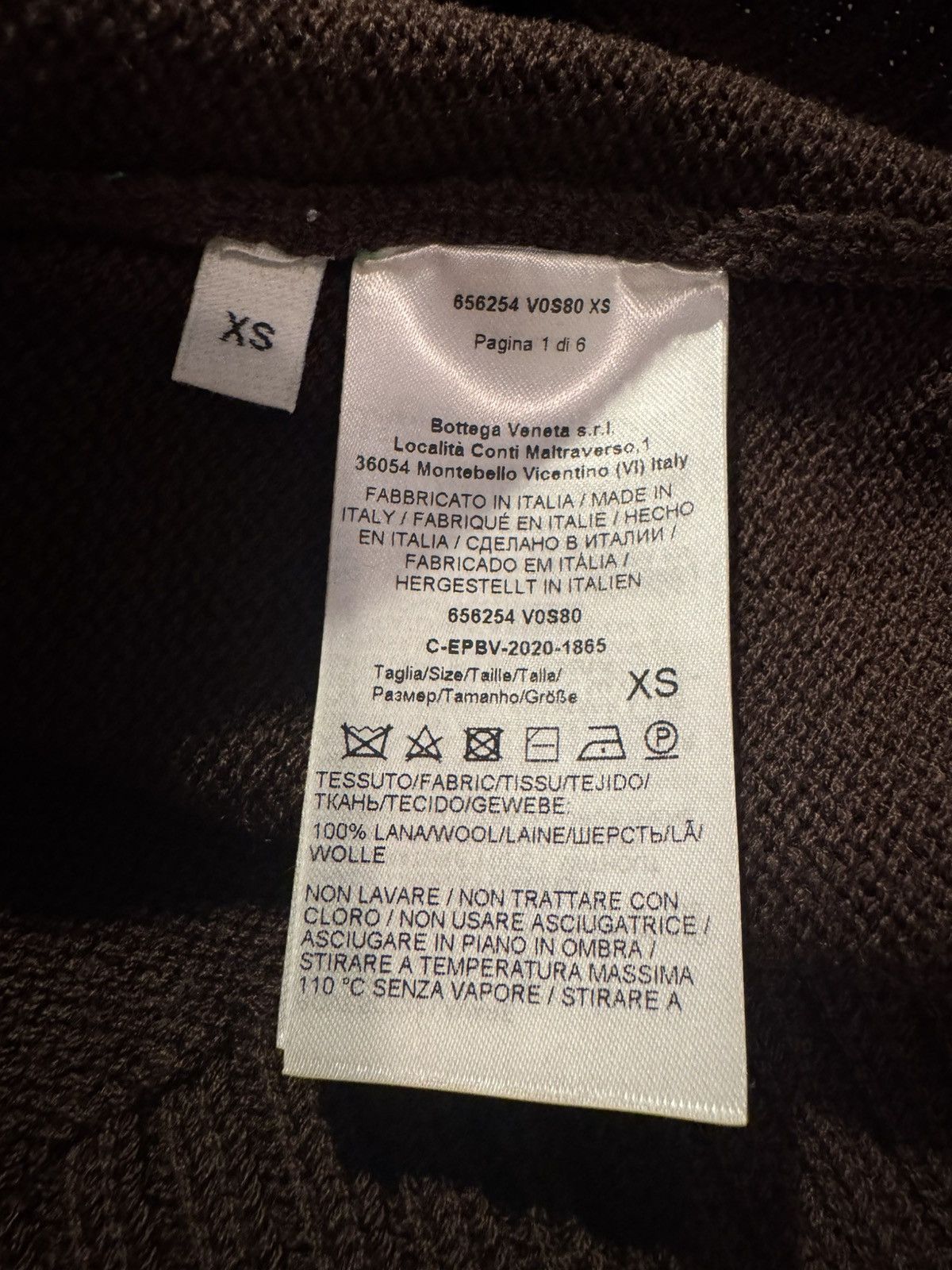 Bottega Veneta BOTTEGA VENETA jumper STUDY REAL TAPE MEASUREMENTS IN PHOTOS Size US XS / EU 42 / 0 - 20 Thumbnail