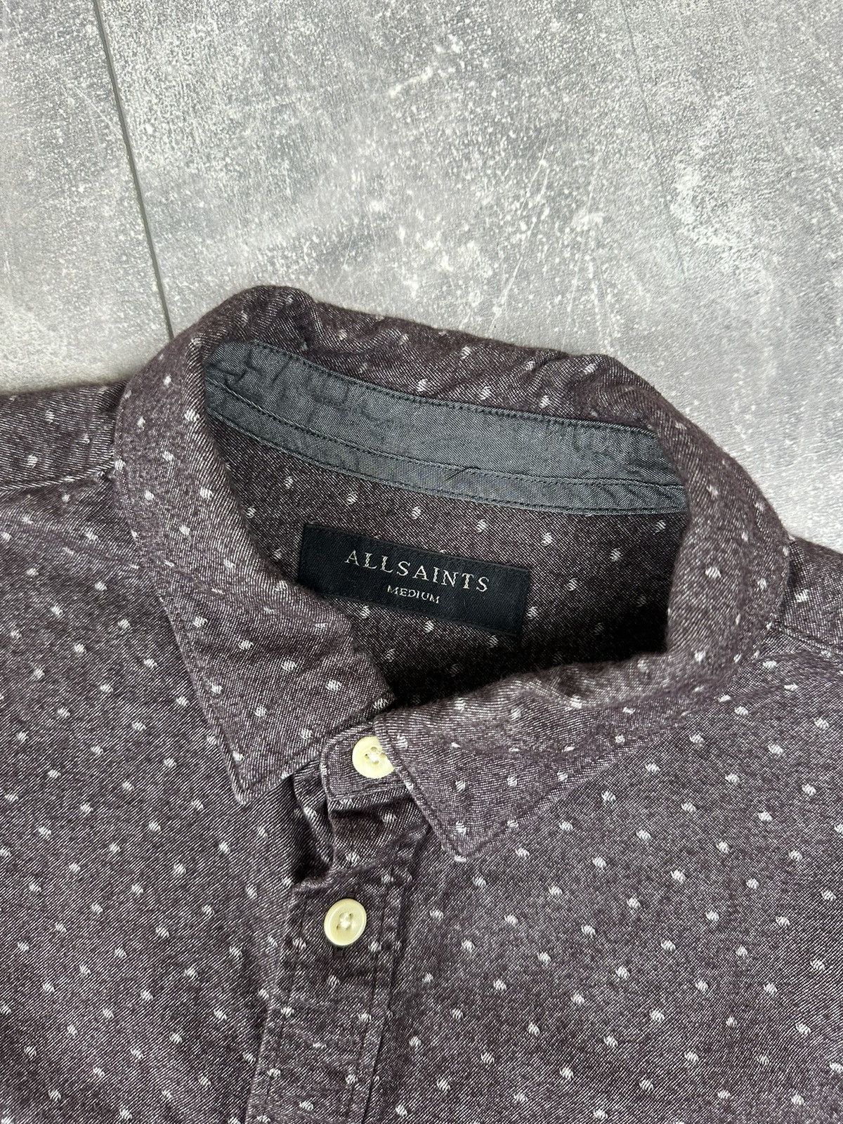 Allsaints Allsaints Cresco Long Sleeve Flannel Shirt Button Up Size US M / EU 48-50 / 2 - 6 Thumbnail