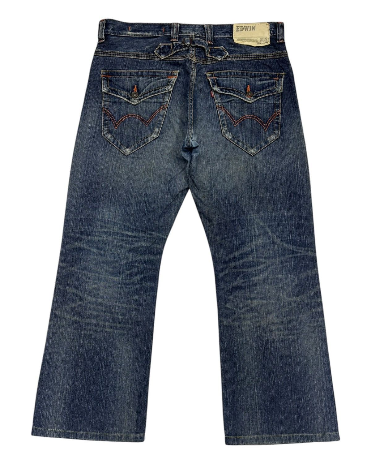 Le Grande Bleu (L.G.B.) 🔥EDWIN XV-S BUCKLE BACK OVERSIZED DENIM BAGGY JEANS Size US 38 / EU 54 - 8 Thumbnail
