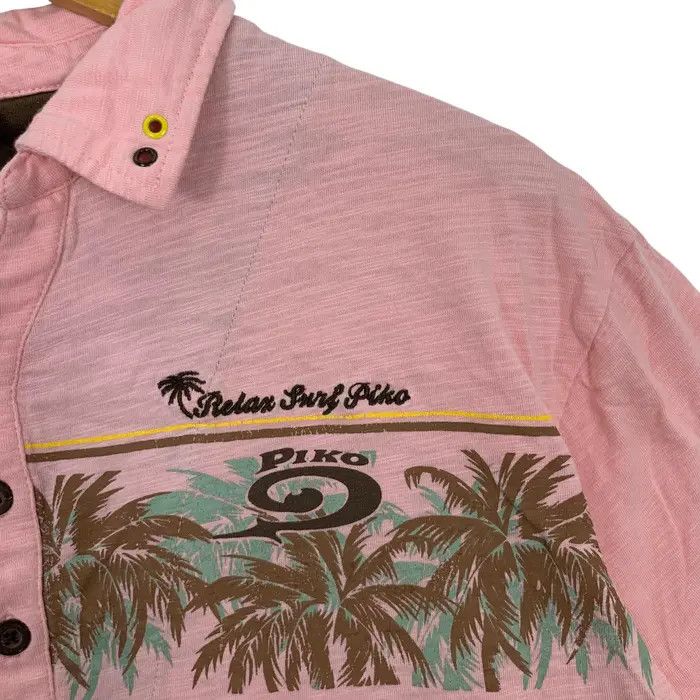 Vintage Vintage PIKO SURF HAWAII Longboard Wear Polo Tee Shirt Size 3XL / US 20-22 - 6 Thumbnail