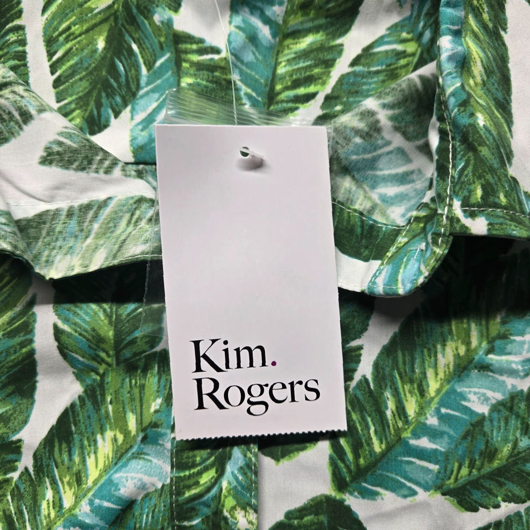 Vintage Kim Rogers Shirt Women M Green Linen Button-Up Adult Medium V-Neck Classic Womens Shirt Size M / US 6-8 / IT 42-44 - 4 Thumbnail