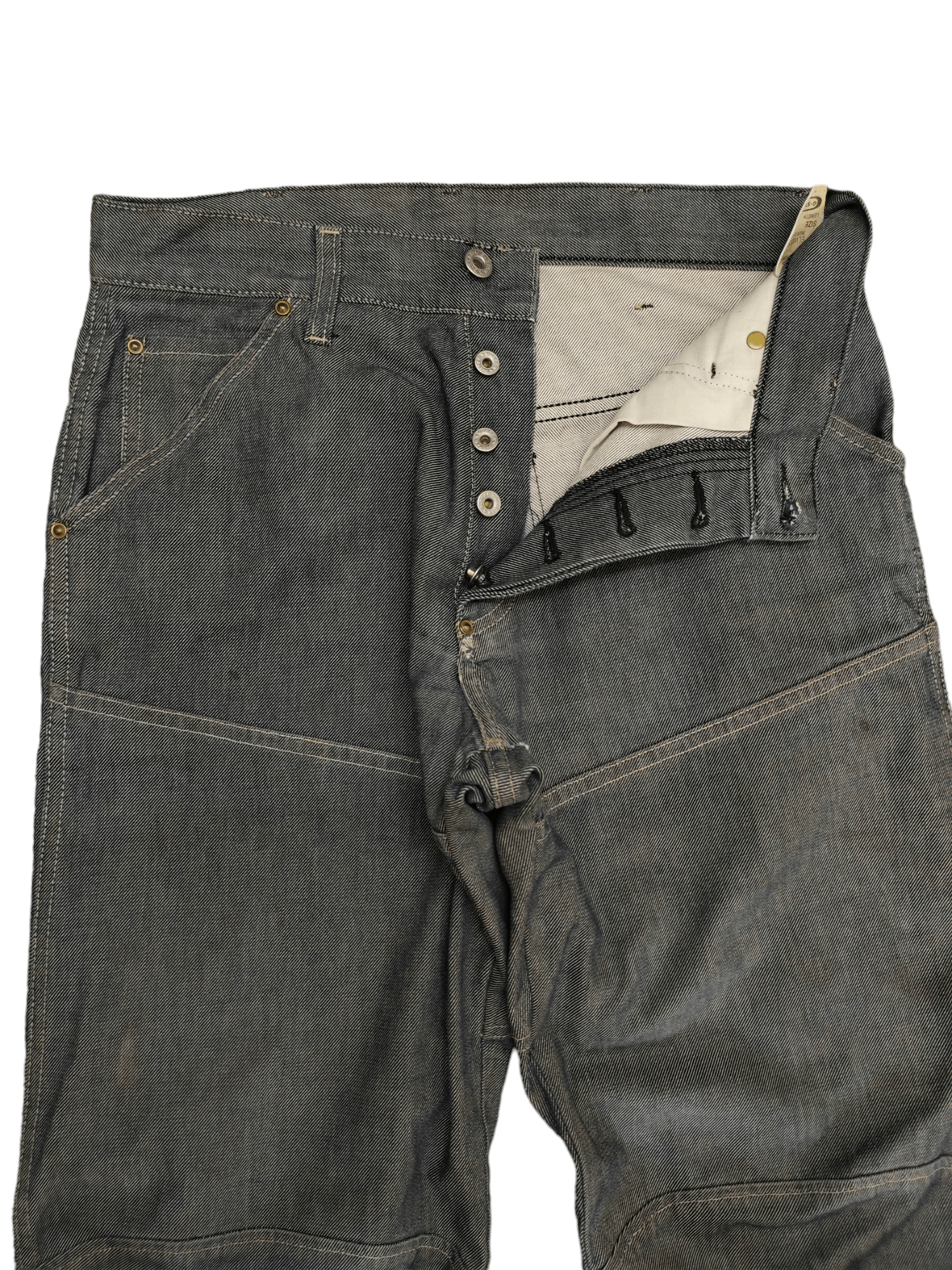G-Star Vintage G Star Raw Denim Elwood Loose Distress Jeans Size US 31 - 15 Thumbnail