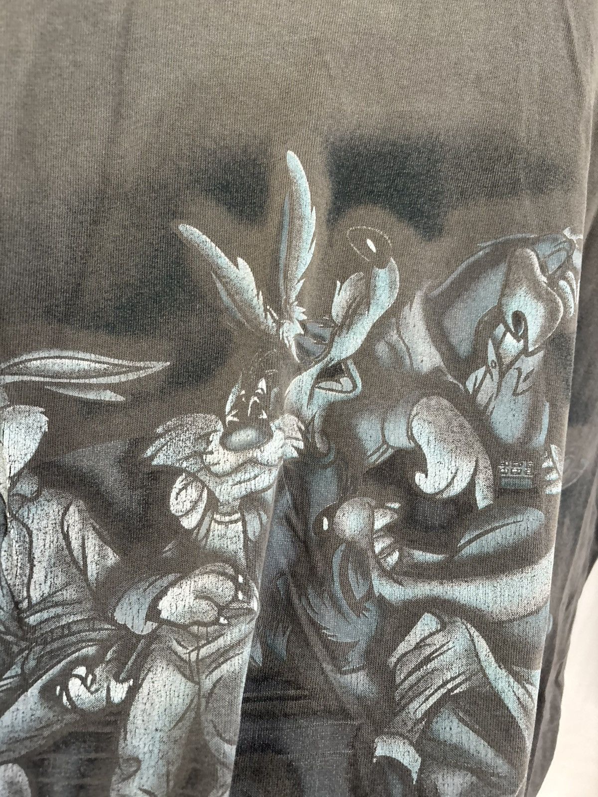 Vintage 1996 VINTAGE LOONEY TUNES MOVIE NIGHT TSHIRT Size US XL / EU 56 / 4 - 13 Thumbnail