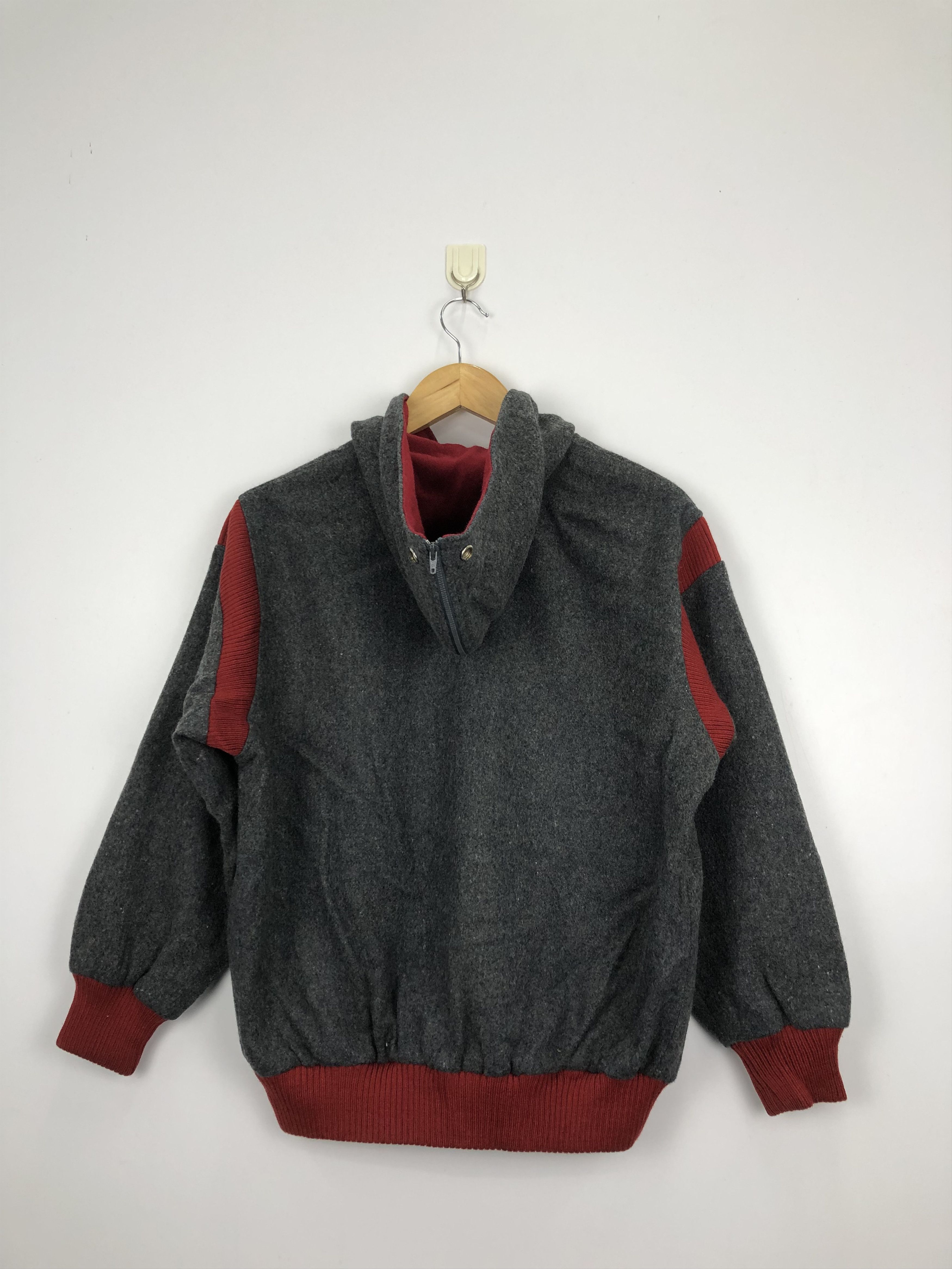 Japanese Brand Vintage 90s Ailema Wool Varsity Jacket Hoodie V0322 Size US M / EU 48-50 / 2 - 3 Thumbnail