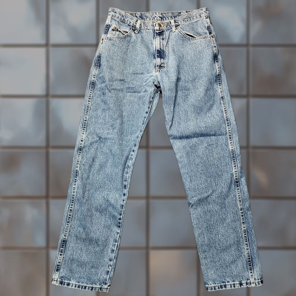 Wrangler Wrangler Blues Jeans 34x31 Straight Relaxed 5-Pocket Denim Mens Baggy Grunge Retro Y2K Size US 34 / EU 50 - 1 Thumbnail