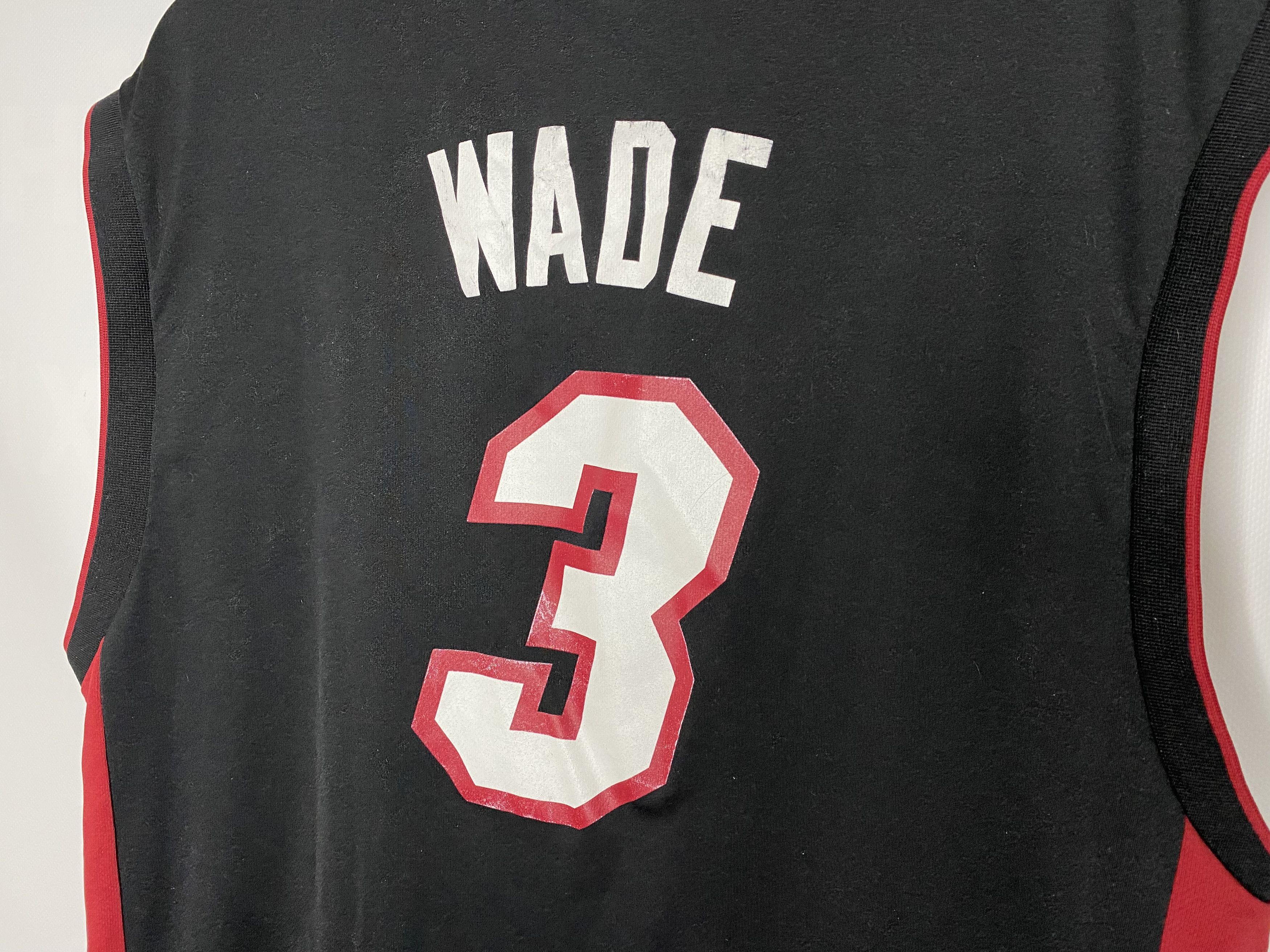 Adidas × NBA WADE #3 MIAMI HEAT 2010-12 AWAY NBA BASKETBALL JERSEY SHIRT Size US L / EU 52-54 / 3 - 3 Thumbnail