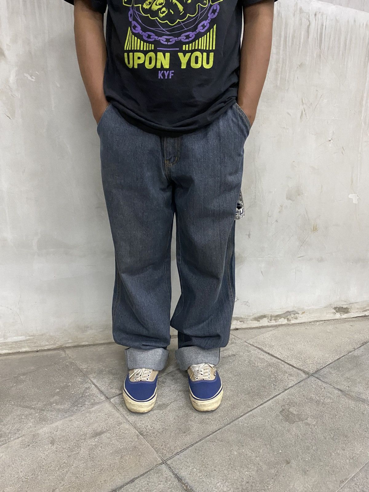 Fubu Vintage Y2K Fubu Denim Carpenter Logo Embroidery Size US 34 / EU 50 - 3 Thumbnail