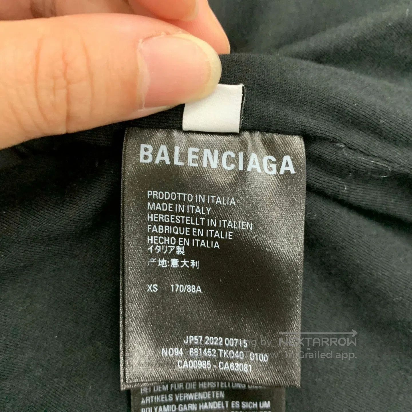 Balenciaga balenciaga black patterned windbreaker jacket. Size US XS / EU 42 / 0 - 8 Thumbnail