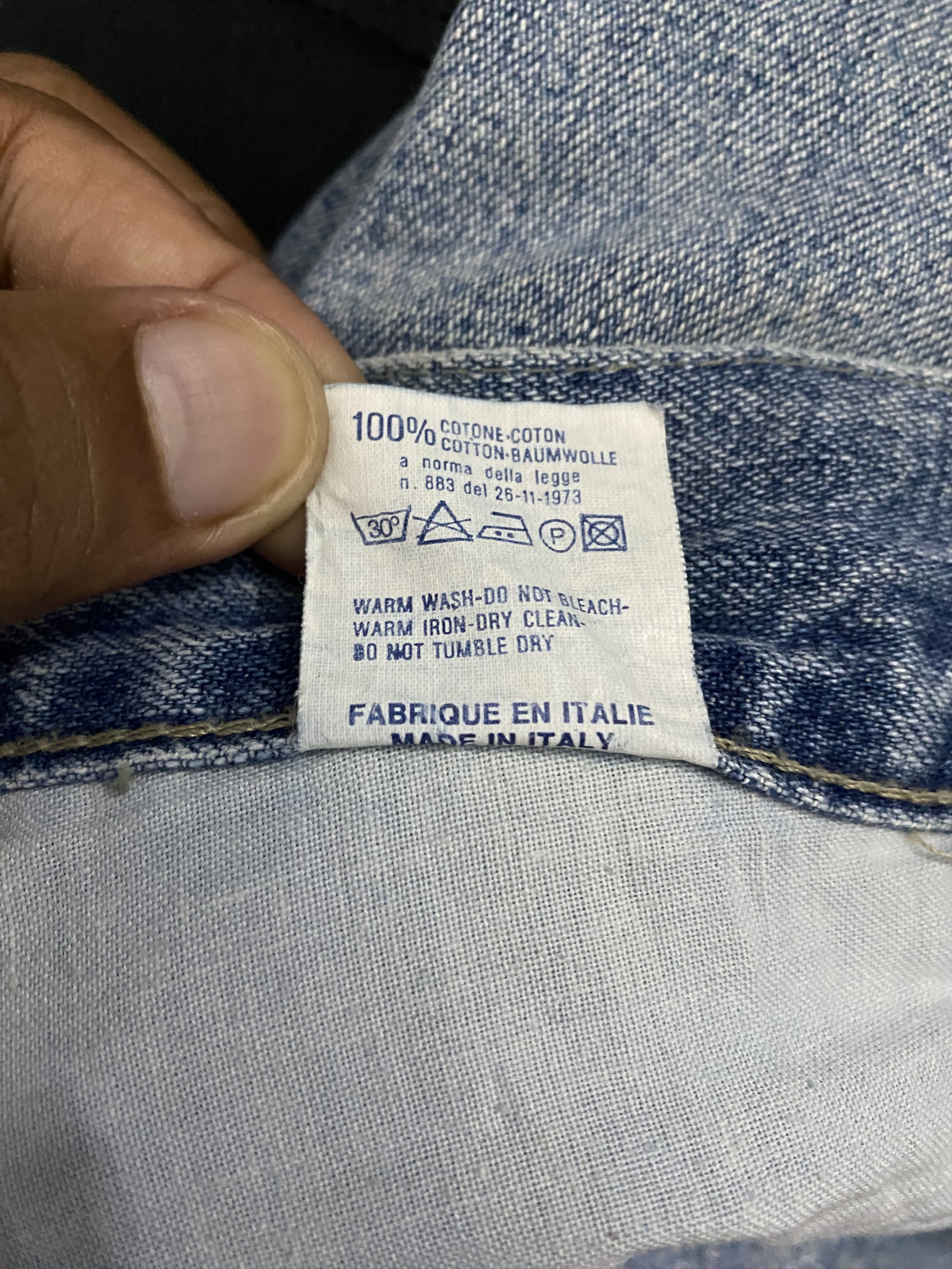 Jean Vintage 90s SOVIET Nº5 Regular Basic Faded Denim Jeans Size US 33 - 8 Thumbnail