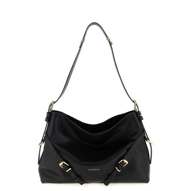 Givenchy GIVENCHY Voyou Medium Black Leather Shoulder Bag New And Aut Size ONE SIZE - 1 Thumbnail