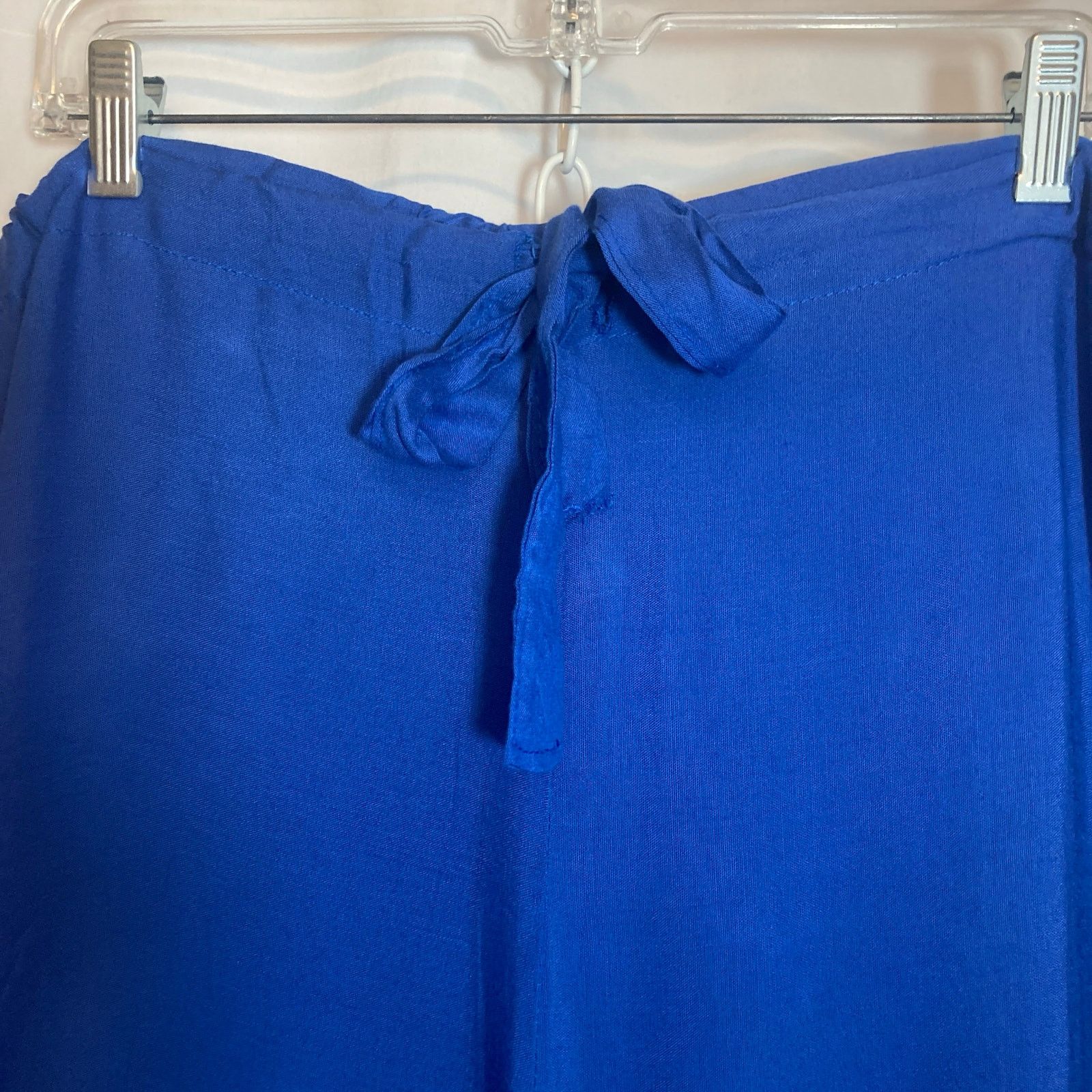 Other Pareos etc Royal Blue Beach High Rise Wide Leg Beaded Pants Size 34" / US 12 / IT 48 - 2 Thumbnail