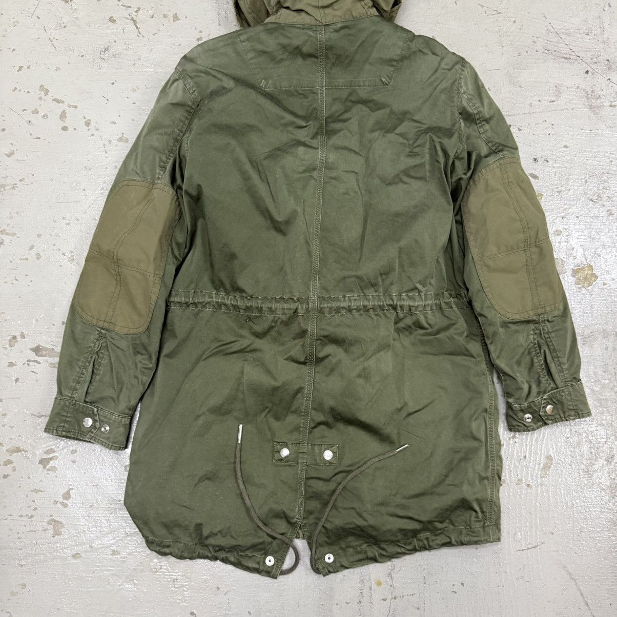 Diesel Vintage DIESEL Military Parka Jacket Khaki Rare USA Size S Size US S / EU 44-46 / 1 - 9 Thumbnail