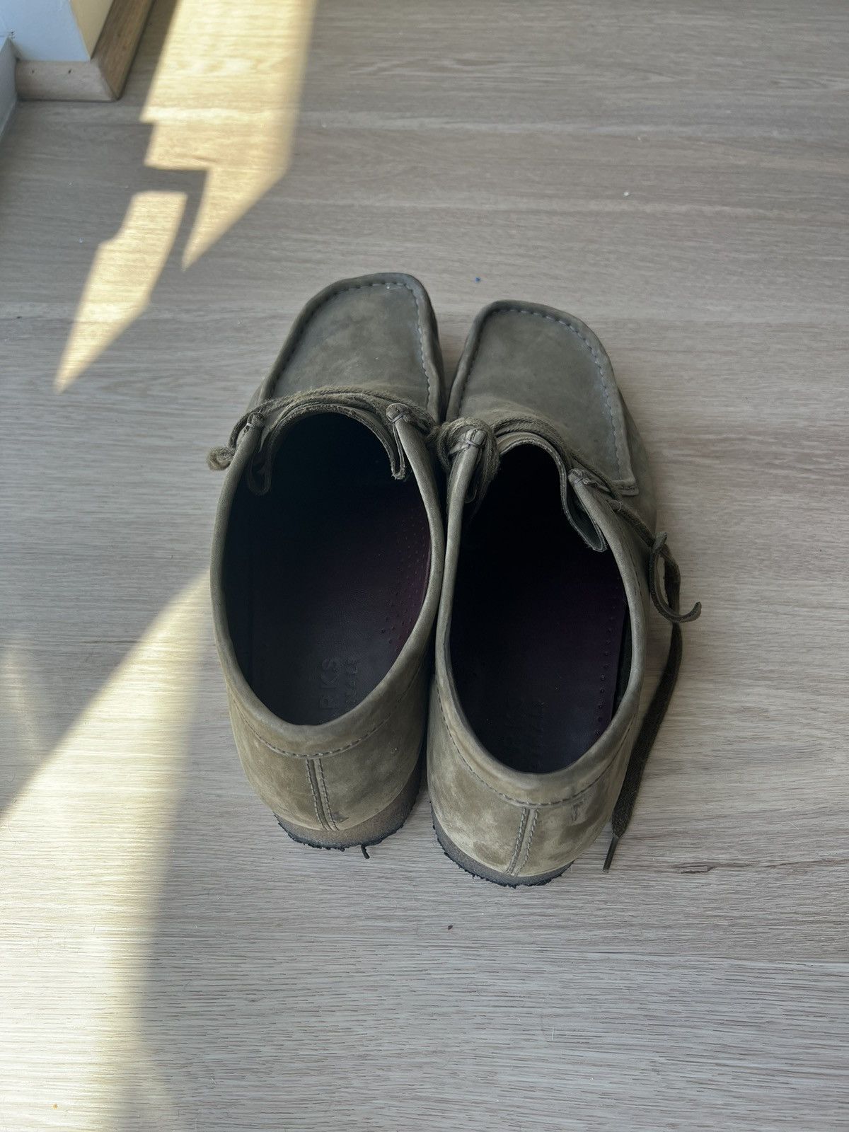 Clarks × Designer × Vintage Clarks Wallabies Low in Dark Green Size US 12 / EU 45 - 4 Thumbnail