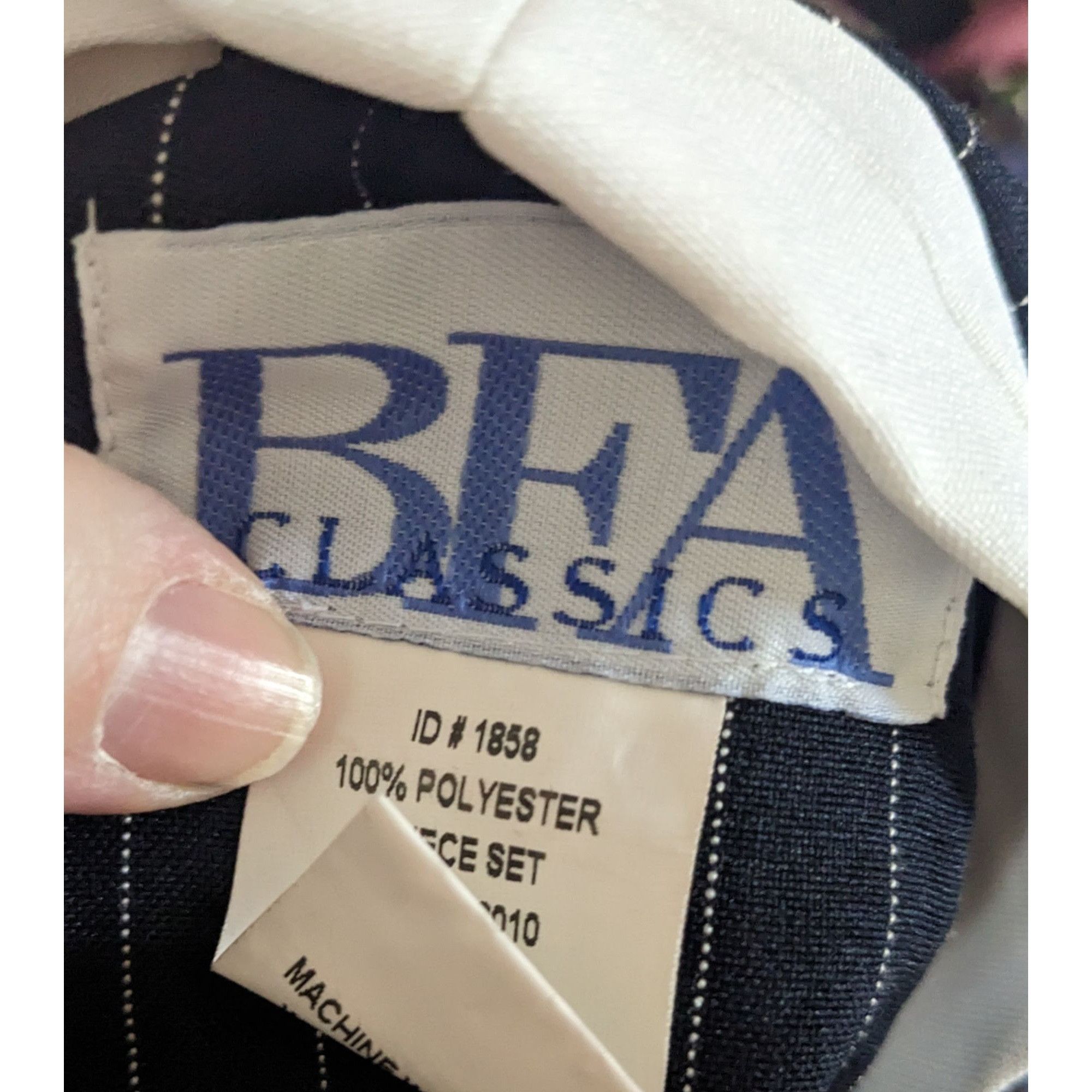 Other Vintage BFA Classics Pinstripe Blazer With Faux Undershirt C Size L / US 10 / IT 46 - 7 Thumbnail