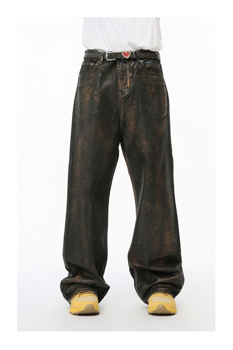 Jean Tiger Baggy Waxed Denim Jeans Size US 30 / EU 46 - 8 Thumbnail