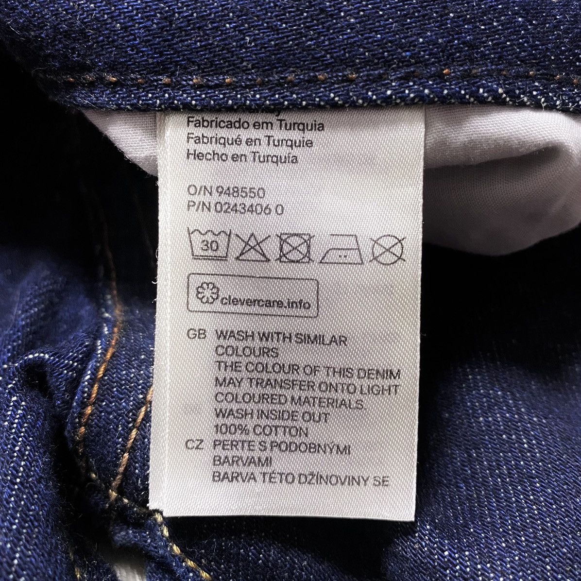H&M H&M Navy Selvedge Selvage Slim Regular Waist Denim Jeans Size US 29 - 12 Thumbnail
