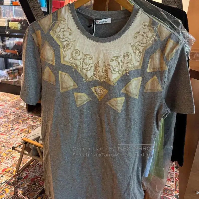 Versace Versace Summer Grey Cotton T-Shirt for Women . Size M / US 6-8 / IT 42-44 - 1 Thumbnail